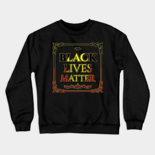 Black lives matter Aboriginal flag Crewneck Sweatshirt